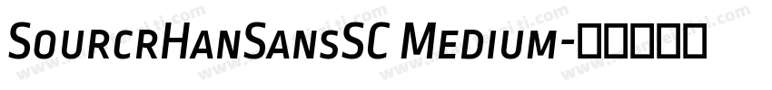 SourcrHanSansSC Medium字体转换